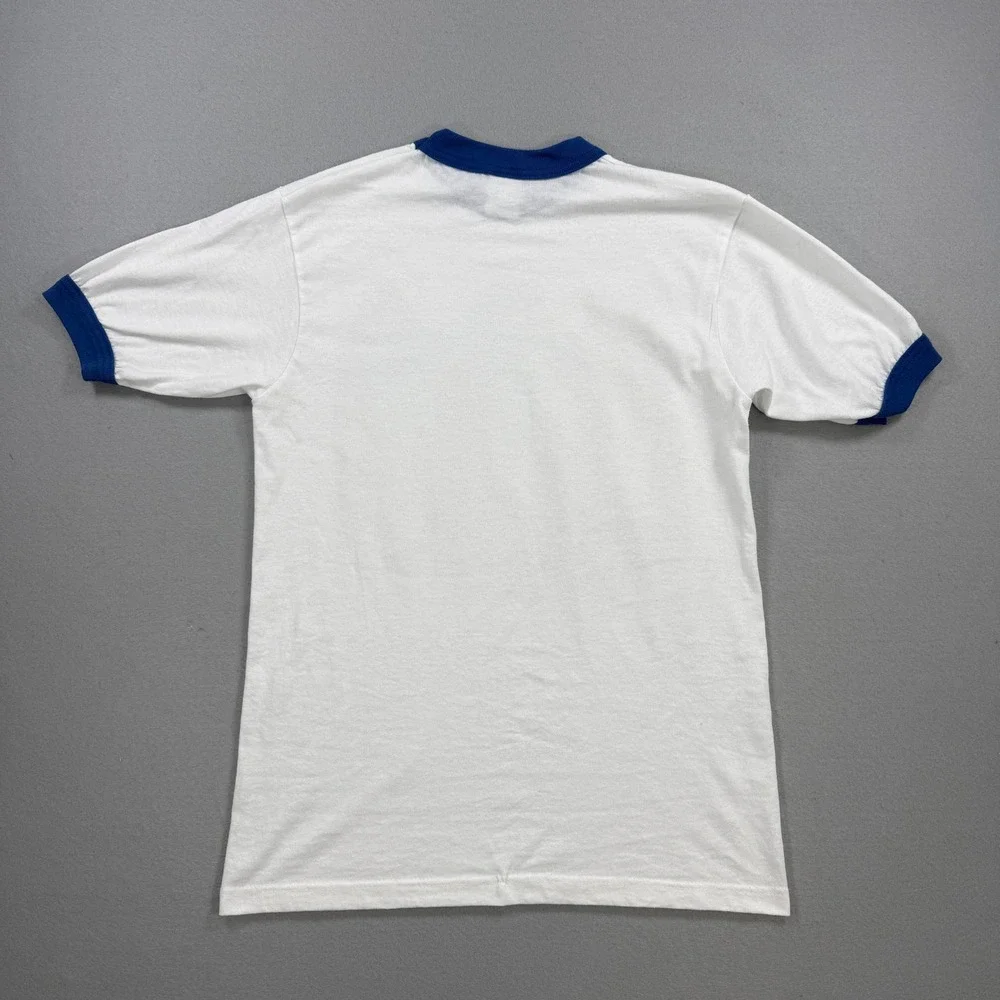USA Tae Kwon Do‎ Ringer T-Shirt Unisex Adult S White Graphic Vintage 90s